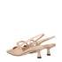 Jimmy Choo DIDI 45 Women's Nude Patent Leather Mid Heels Slingback Pumps